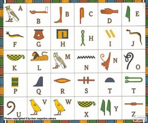 пазл Египетский алфавит